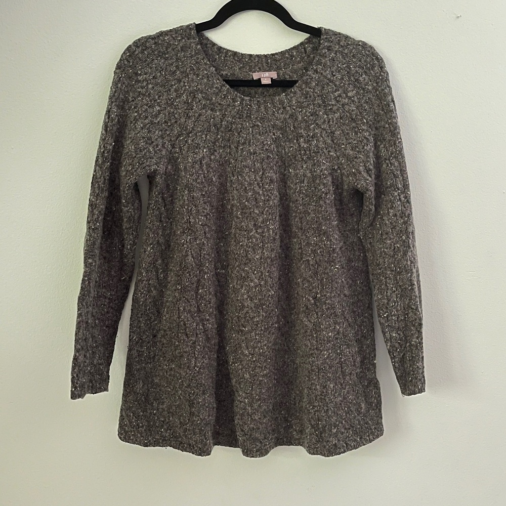 J. Jill Wool Cable-knit Sweater